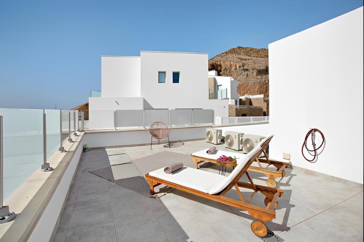 Dream Villa With Heated Pool, Rooftop & Ocean Views Mogán Екстериор снимка