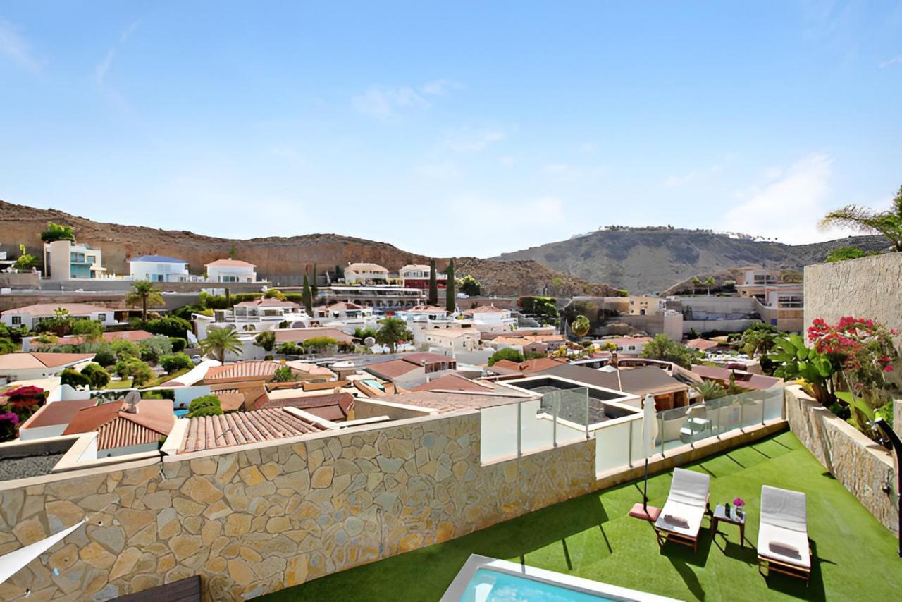 Dream Villa With Heated Pool, Rooftop & Ocean Views Mogán Екстериор снимка